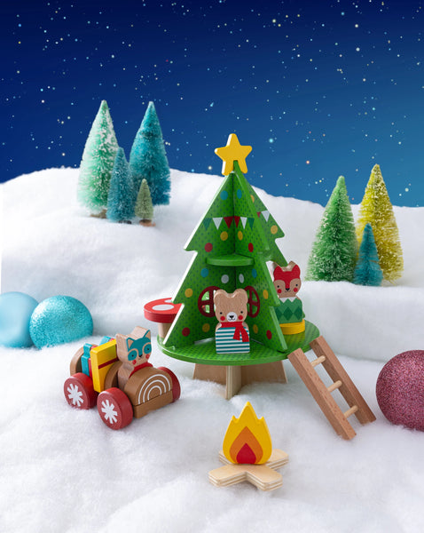 Christmas Treehouse Wooden Play Set