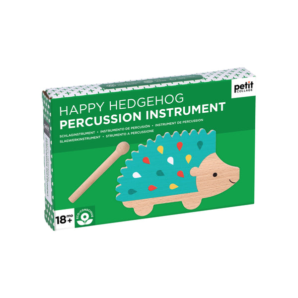 Happy Hedgehog Percussion Instrument - Petit Collage