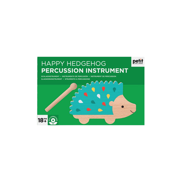 Happy Hedgehog Percussion Instrument - Petit Collage