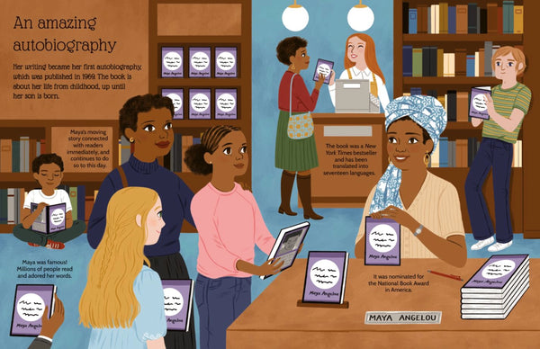 Maya Angelou - An inspiring Sticker Story About Resilience