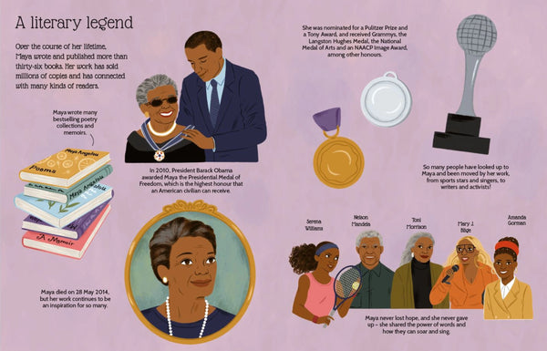 Maya Angelou - An inspiring Sticker Story About Resilience