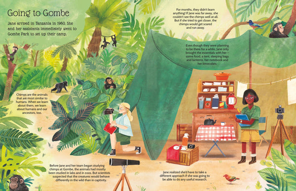 Jane Goodall - An Inspiring Sticker Story About Curiosity and Courage