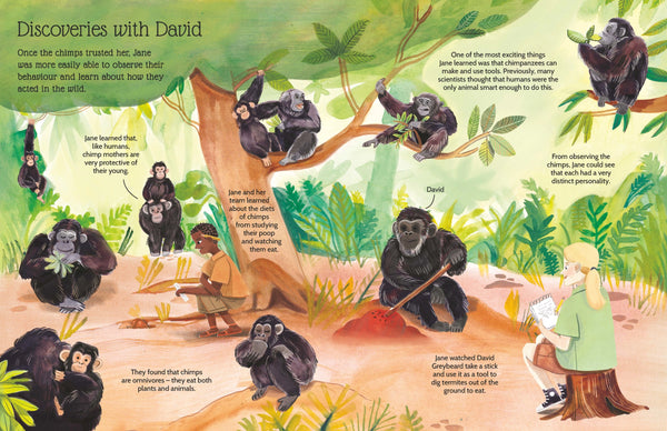 Jane Goodall - An Inspiring Sticker Story About Curiosity and Courage
