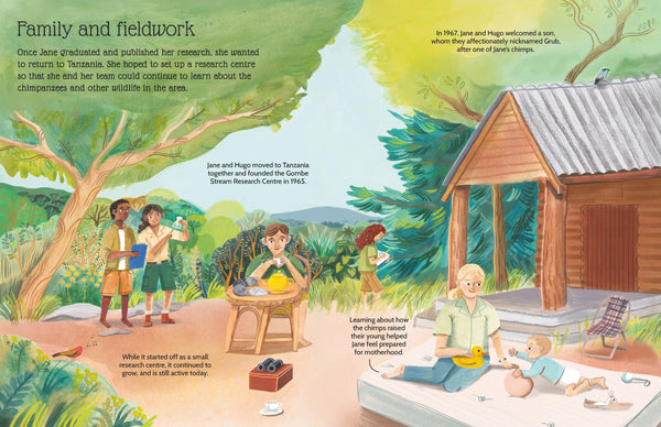 Jane Goodall - An Inspiring Sticker Story About Curiosity and Courage