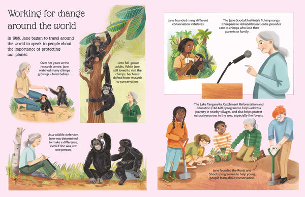 Jane Goodall - An Inspiring Sticker Story About Curiosity and Courage