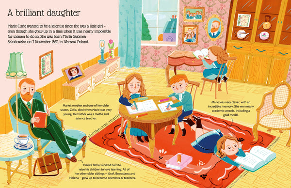 Marie Curie - An Inspiring Sticker Story About Never Giving Up