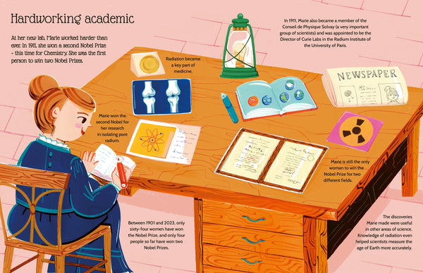 Marie Curie - An Inspiring Sticker Story About Never Giving Up