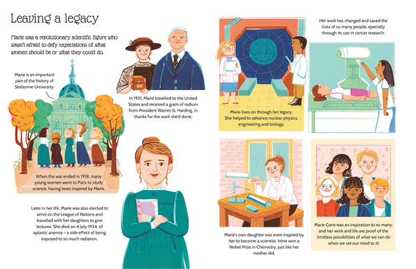 Marie Curie - An Inspiring Sticker Story About Never Giving Up