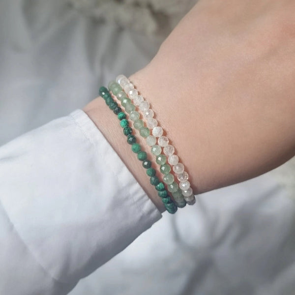 Tiny Aventurine Bracelet - Two Libra