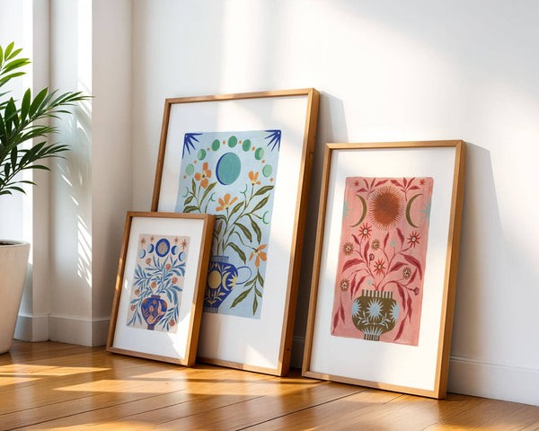 Moonflower Vase A5 Print - Summer Moon Studio