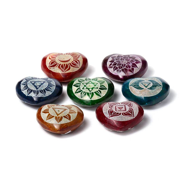 Chakra Heart Carved Soapstone Incense Stick Burner