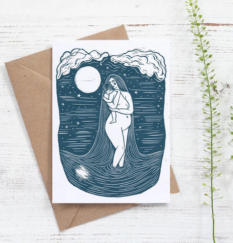 Mother & Child Greeting Card - Prints by the Bay