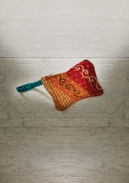 Vintage Kantha Coin Pouch - Namaste
