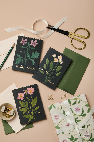 Geranium 'With Love' Card - Wanderlust Paper Co.