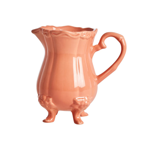 Large Coral Ceramic Jug - Rice DK