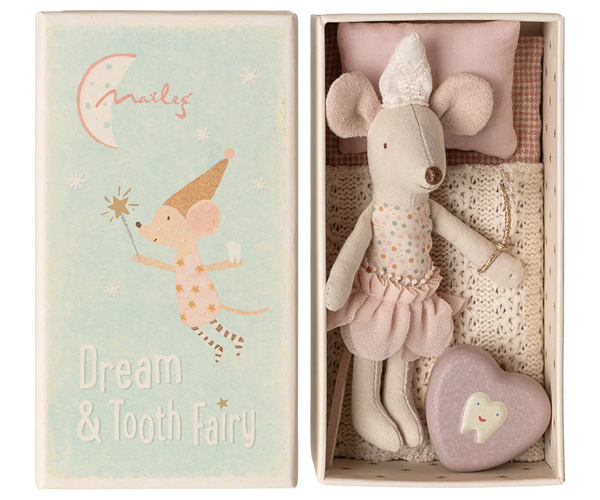 Little Sister Tooth Fairy Mouse in Matchbox - Maileg