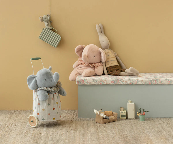 Big Powder Plush Elephant - Maileg