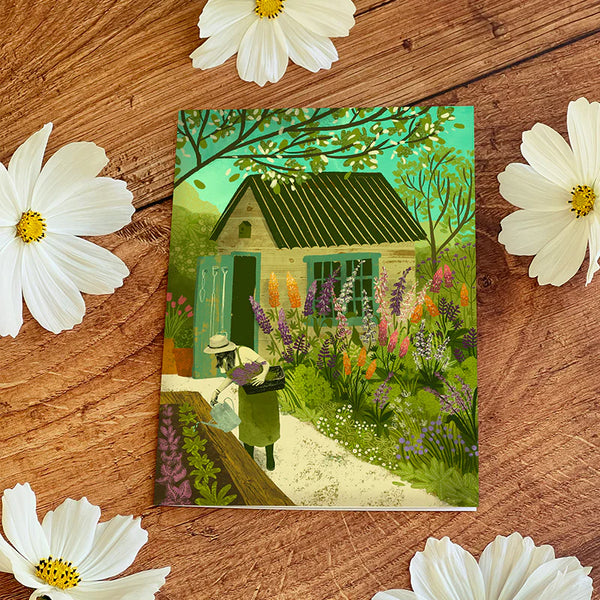 Cottage Garden Card - Emy Lou Holmes