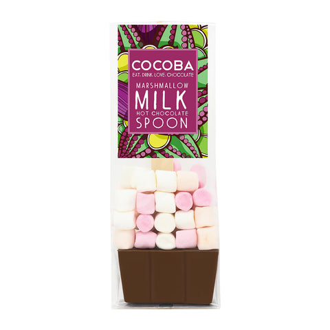 Marshmallow Milk Hot Chocolate Spoon - Cocoba Chocolate