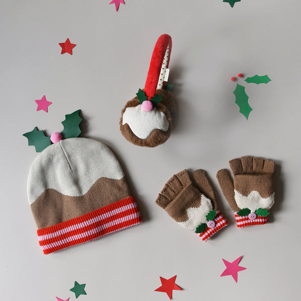 Christmas Pudding Earmuffs - Rockahula