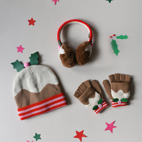 Christmas Pudding Earmuffs - Rockahula