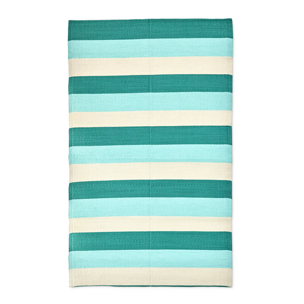 Green Recycled Plastic Floor Mat - Rice DK