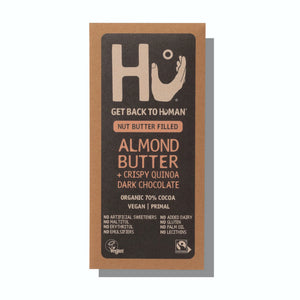 Almond Butter & Crispy Quinoa Dark Chocolate Bar - HU