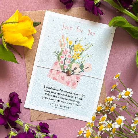 Just for You - Plant a Wish Adjustable Charm Bracelet - by Mollie&Izzie
