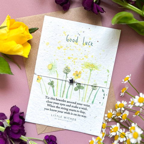 Good Luck - Plant a Wish Adjustable Charm Bracelet - by Mollie&Izzie
