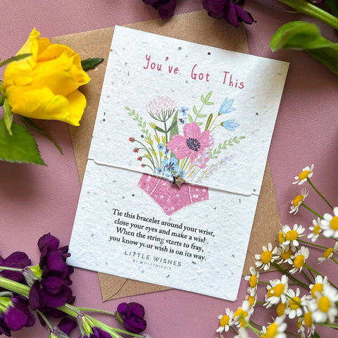 You've Got This - Plant a Wish Adjustable Charm Bracelet - by Mollie&Izzie