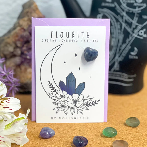Fluorite Crystal on Card - by Molly&Izzie