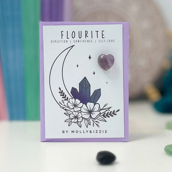 Fluorite Crystal on Card - by Molly&Izzie