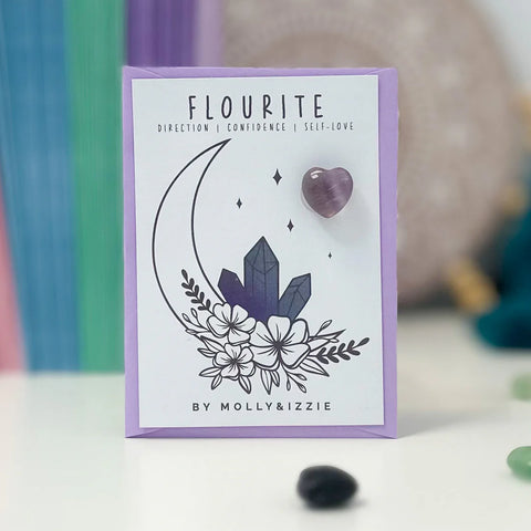 Fluorite Crystal on Card - by Molly&Izzie