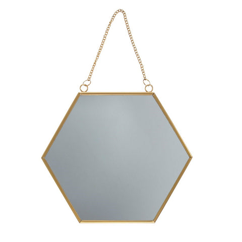 Touch of Gold Hexagon Mirror - Sass & Belle