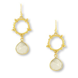 Allegra Moonstone Earrings - Ashiana London