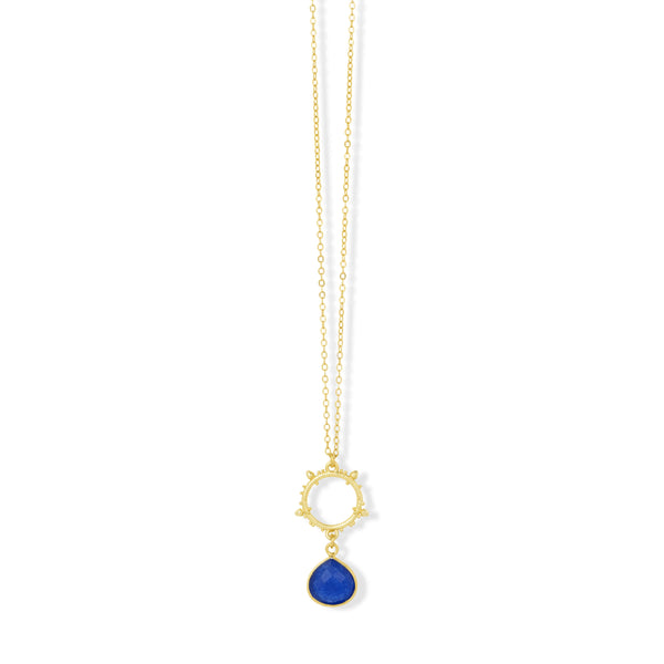 Allegra Blue Jade Necklace - Ashiana London