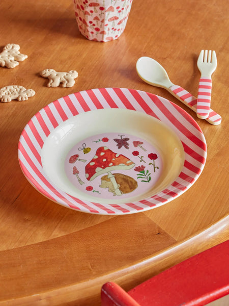 Pink Happy Forest Melamine Bowl - Rice DK