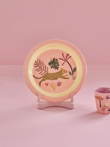 Pink Jungle Melamine Dinner Plate - Rice DK