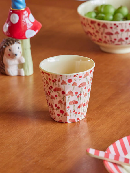 Pink Happy Forest Print Melamine Cup - Rice DK