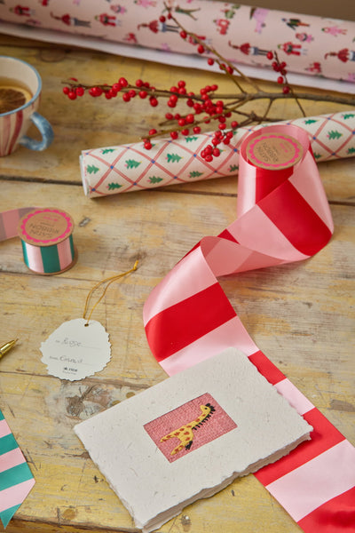 A5 Paper Card with Kids Embroidery and Envelope - Rice DK