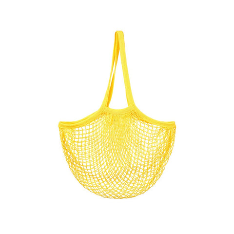 Mustard Yellow String Shopping Bag - Sass & Belle