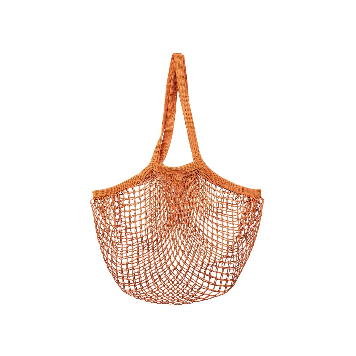 Burnt Orange String Shopping Bag - Sass & Belle