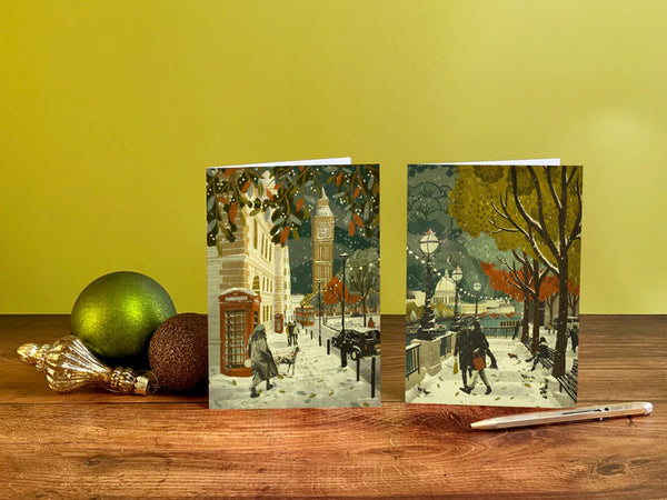 London Southbank Christmas Card - Emy Lou Holmes