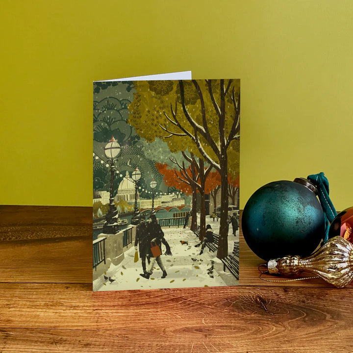 London Southbank Christmas Card - Emy Lou Holmes