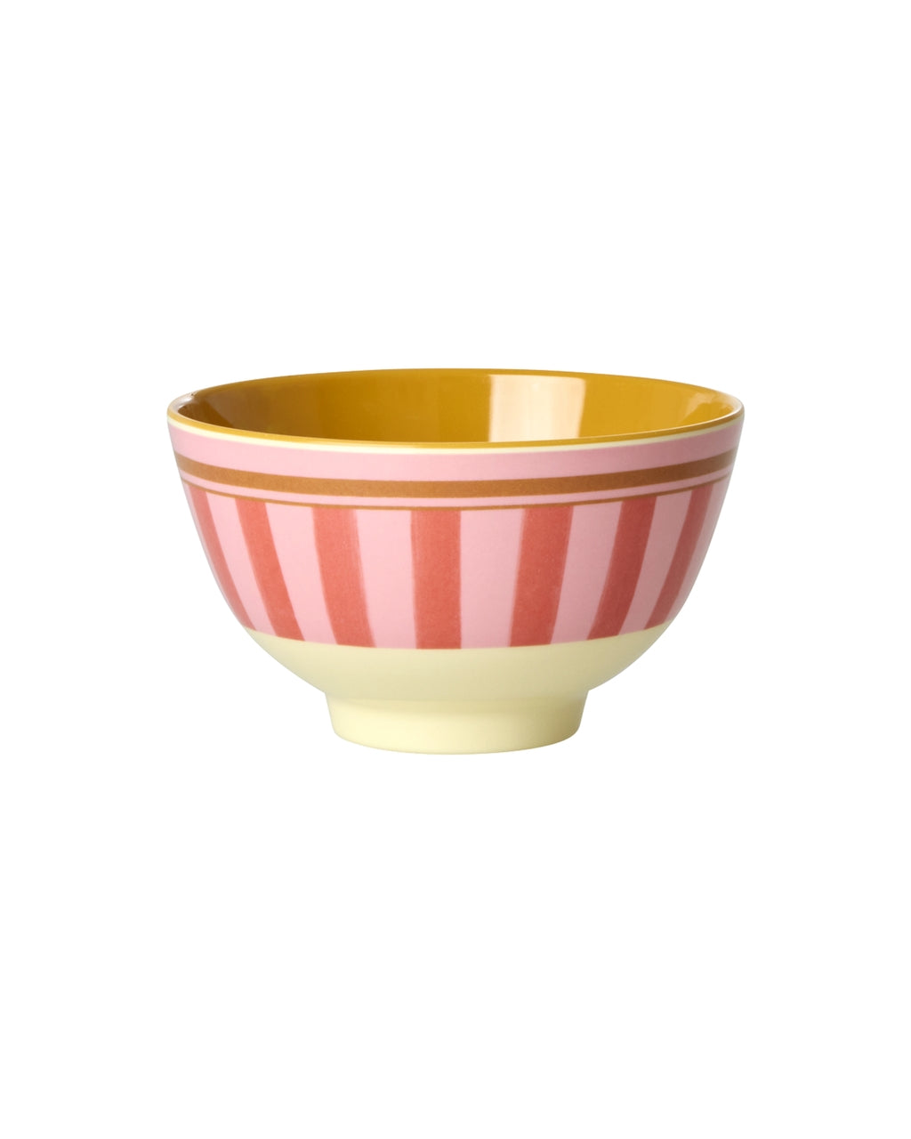 Organic Stripes Print Small Melamine Bowl - Rice DK