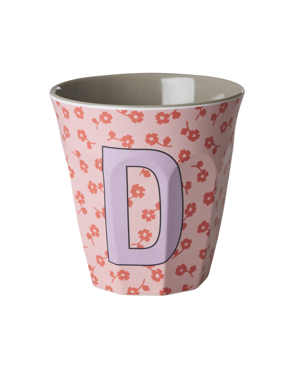 D Floral Melamine Cup - Rice DK