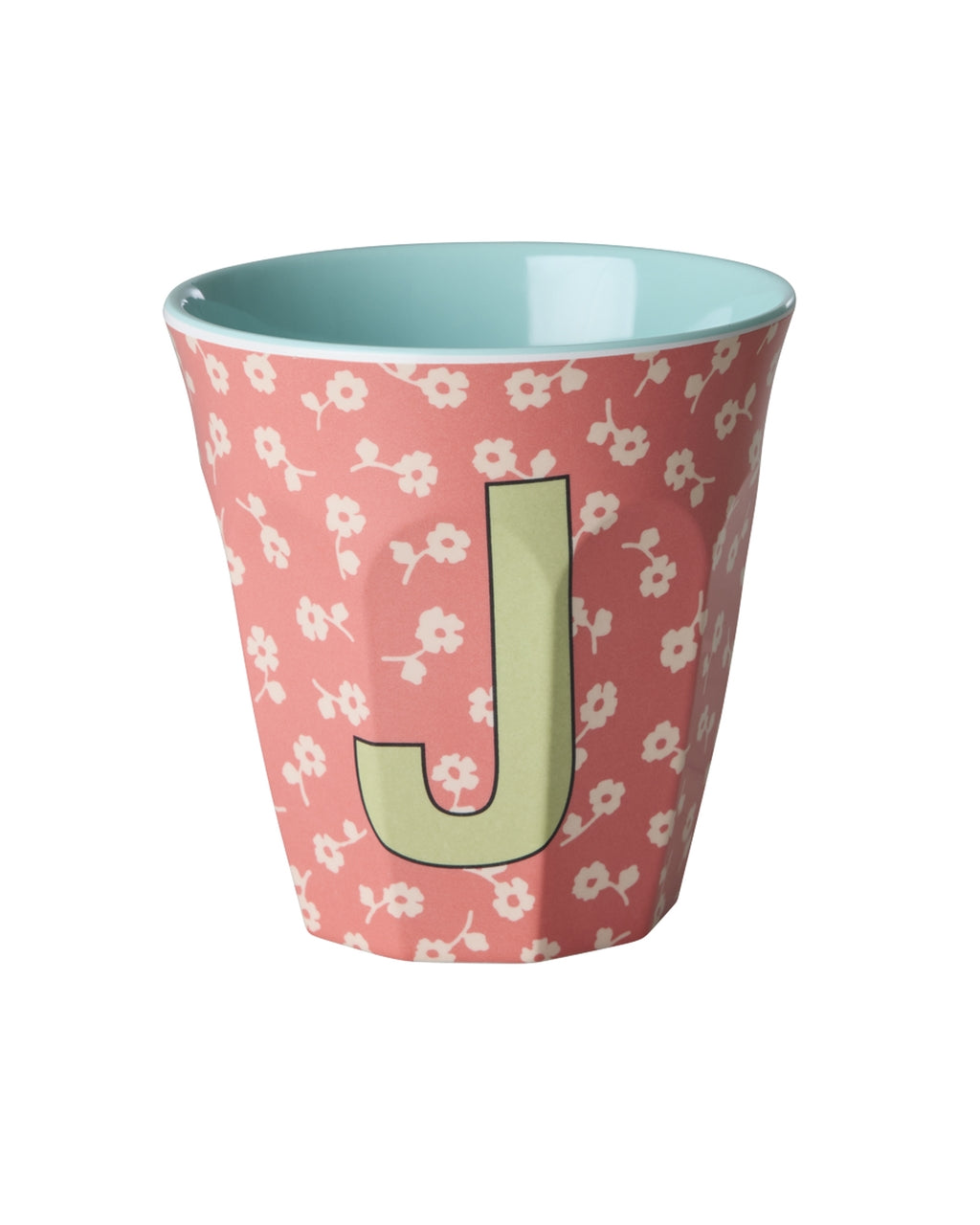 J Floral Melamine Cup - Rice DK