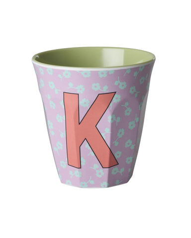 K Floral Melamine Cup - Rice DK