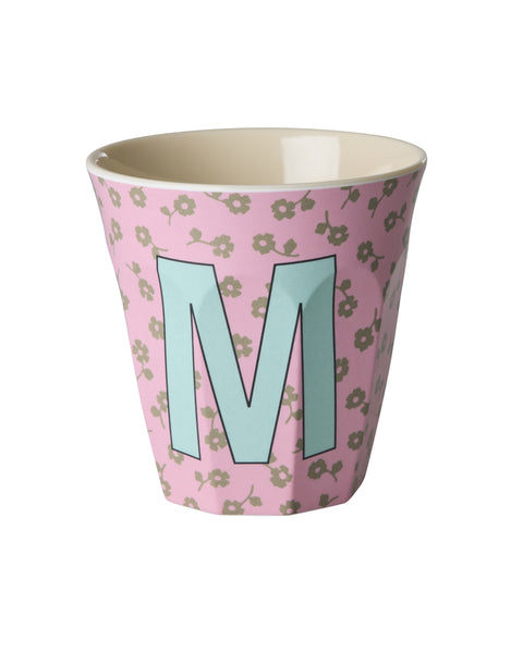 M Floral Melamine Cup - Rice DK