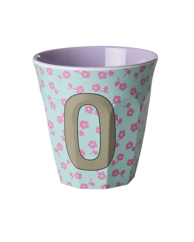 O Floral Melamine Cup - Rice DK